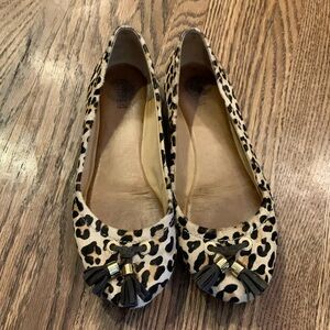 Leopard Sperry Flats size 6.5